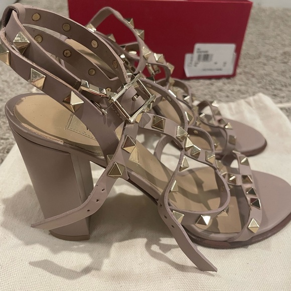 Valentino Rockstud Sandal 90MM Heel- Size 37 1/2
